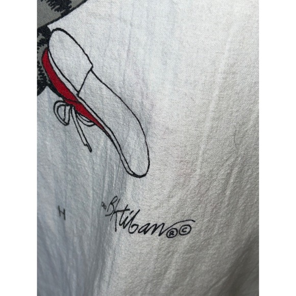 Vintage 80s 90s B Kliban Bowling Ball Alley Cat Shirt S Distressed Thrashed - Picture 14 of 16